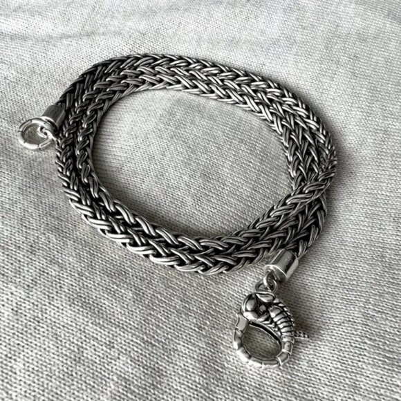 Clocks and Colors Scorpion Woven Chain- 60cm - Picture 1 of 5